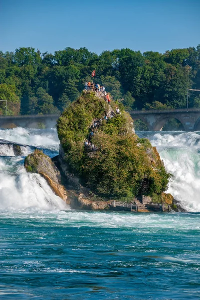 Natural View Rheinfall Waterfall Schaffhausen Switzerland — Stock Photo, Image