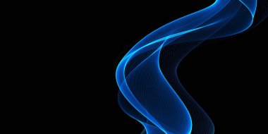 Güzel Neon parıldayan dalga, sihirli enerji ve ışık hareketi arka planı