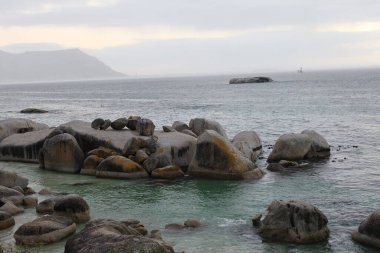 A view of a rocky sea or ocean