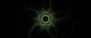 Radyal simetriyi gösteren sayısal oluşturma fraktal arkaplanı ve arkaplan için yumuşak akan pastel renk enerji çizgileri