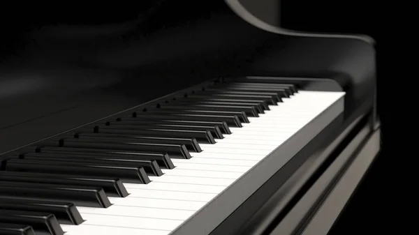 Close Shot Keyboards Piano Classical Music — Stock Photo, Image