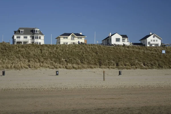 Maart 2022 Zandvoort Noord Holland Nederland Witte Huizen Duinen Bij — Stockfoto