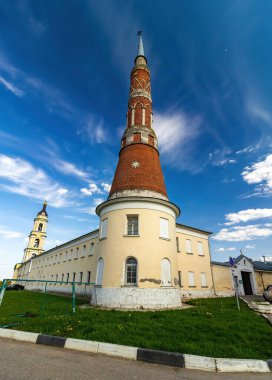 Kolomna şehrindeki Epifani Staro-Golutvin Manastırı 'nın güzel bir manzarası