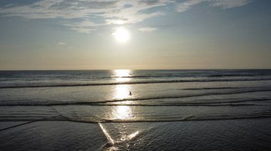 A beautiful view of sunlight over an ocean