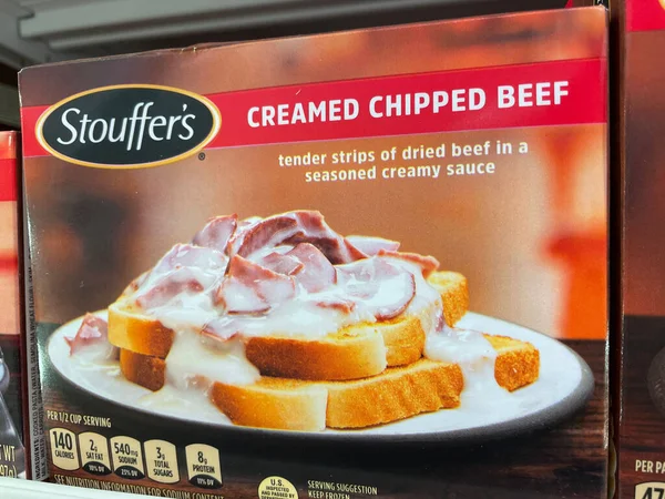 Grovetown Usa Retail Store Frozen Food Stouffers Cream Chipped Beef — Zdjęcie stockowe
