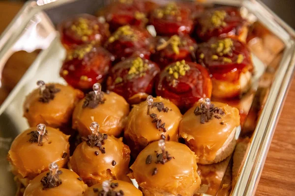 Dessert Plate Sweet Snacks — Fotografia de Stock