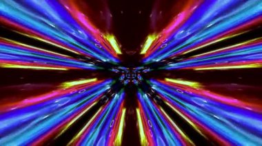 A 3D rendering of a vibrant kaleidoscope pattern with sparkling colorful elements