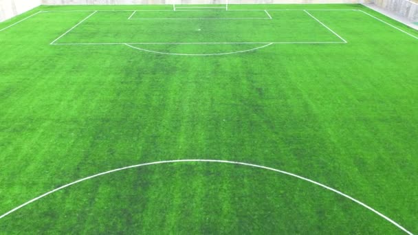 Aerial View Football Pitch City — Video Stock
