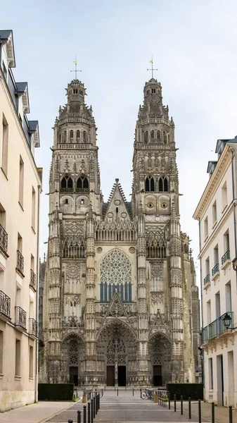 Tours Prachtige Franse Stad Gotische Kathedraal — Stockfoto