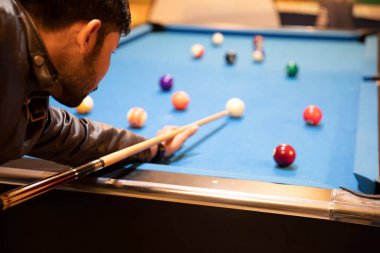 Snooker, billiard balls, pool game table, Cue ball, striped ball, pool stick, black pool ball
