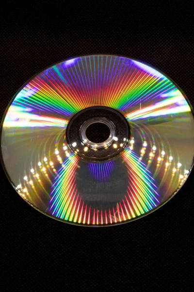Reflexión Luz Disco Compacto Disco Versátil Digital Dvd Todos Los — Foto de Stock