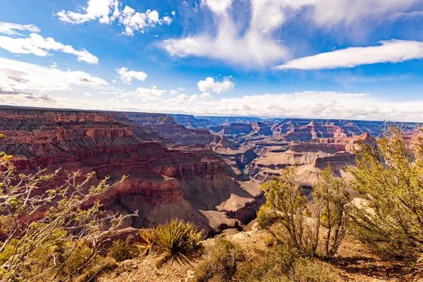 Une Belle Vue Sur Grand Canyon Sous Lumière Soleil — Photo