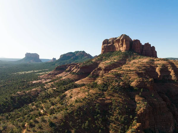 Did Early Hike Cathedral Rock Beautiful Red Rock Country Sedona — Fotografia de Stock