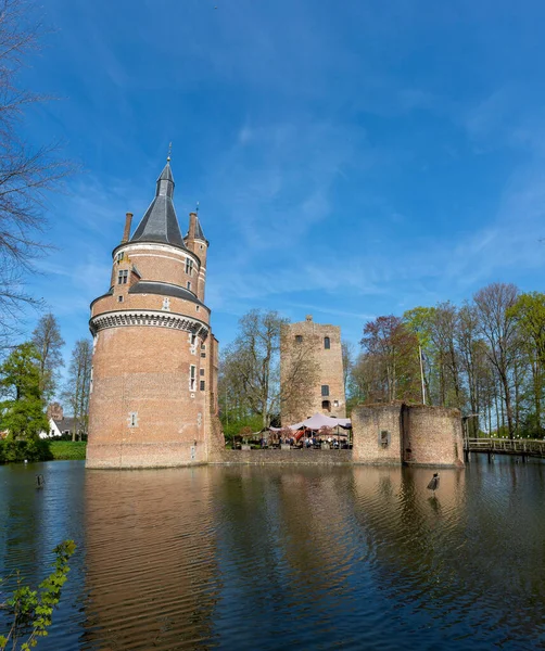 Sperrige Ziegel Schöne Überreste Und Rundturm Der Malerischen Burg Duurstede — Stockfoto