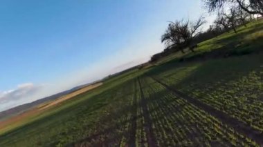 Drone footage of agricultural lands in Bavaria, Germany