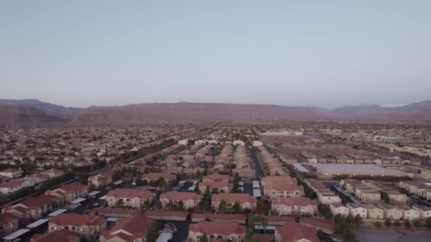 Aerial View Summerlin Community Buildings Las Vegas Nevada — 图库视频影像