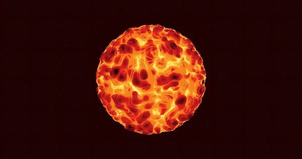 等离子体球体球面背景的三维绘制 — 图库照片