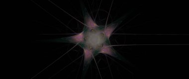 Radyal simetriyi gösteren sayısal oluşturma fraktal arkaplanı ve arkaplan için yumuşak akan pastel renk enerji çizgileri