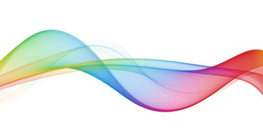 Güzel çok renkli ışık soyut dalga tasarımı