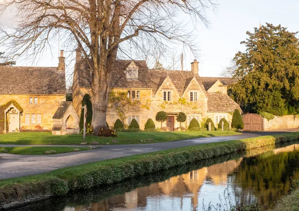 Lower Slaughter Cotswolds England — Stockfoto