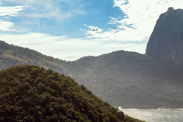 Una Vista Fascinante Hermoso Paisaje Montañoso Río Janeiro Brasil — Foto de Stock