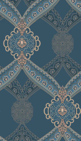 Beautiful Seamless Pattern Baroque Style — 스톡 사진