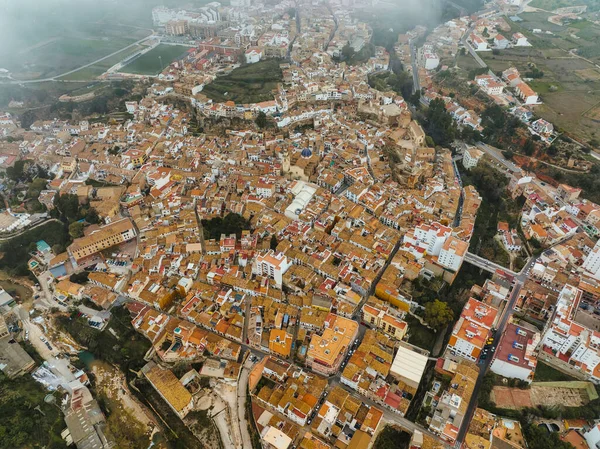 Εναέρια Εικόνα Του Αστικού Κέντρου Της Bunyol Βαλένθια Ισπανία Πόλη — Φωτογραφία Αρχείου