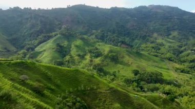 Gün ışığında güzel bir dağ manzarası