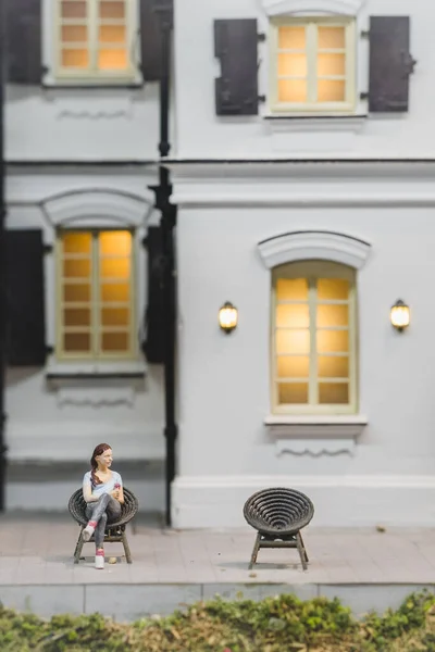 Een Miniatuurvertoning Van Hong Kong Het Verleden Hong Kong Looking — Stockfoto