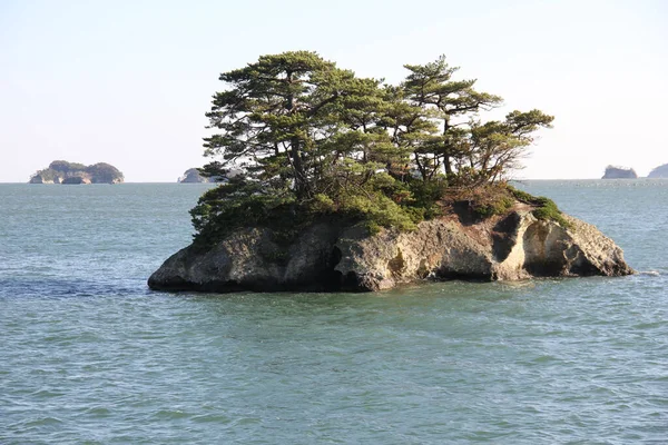 View of the islands of Matsushima in Miyagi which belong to the three most beautiful landscapes in Japan.