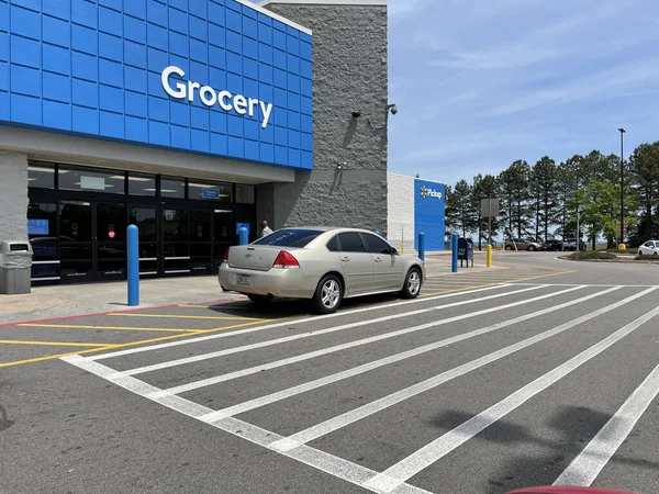 Grovetown Usa Walmart Negozio Dettaglio Ingresso Persone Automobili — Foto Stock