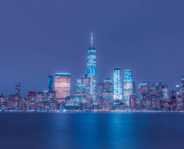 Det Enda World Trade Center Natten — Stockfoto