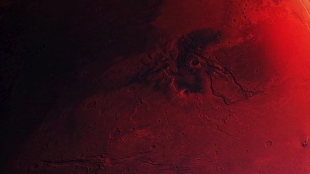 Marsa Czerwona Planeta Nagranie Orbity Marsa Świetny Klip Wideo Projektów — Wideo stockowe