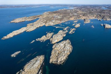 Dünya Sonu Norveç Tunsberg 'in dışındaki popüler turizm merkezi olan hava aracından görüldü