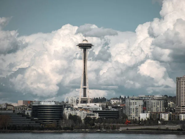 Seattle Space Needle Och Byggnader Washington State Usa — Stockfoto