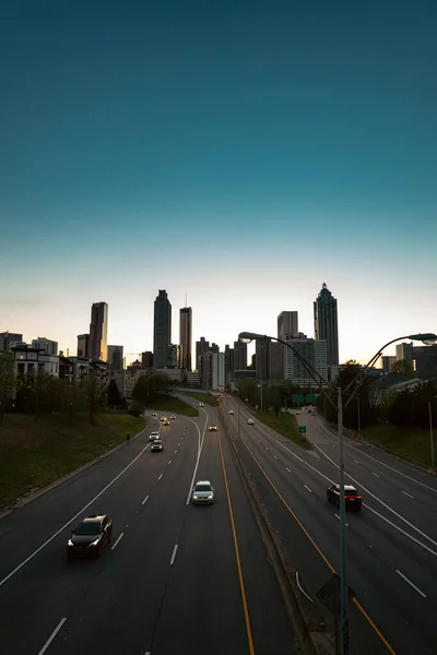 Plano Vertical Del Horizonte Atlanta — Foto de Stock