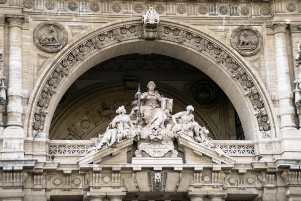 Rom Statue Palast Alte Marmo — Stockfoto
