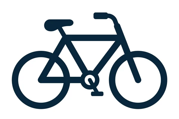 自行车或自行车图标矢量图解隔离在白色上 — 图库矢量图片
