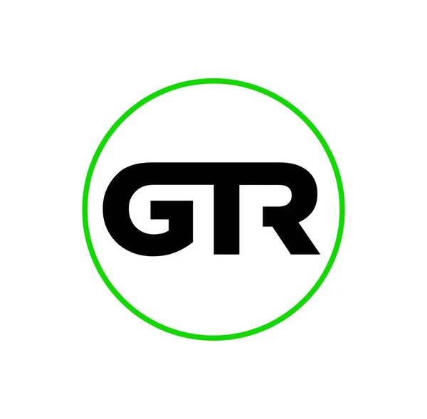 Vettore Logo Gtr Sfondo Bianco — Vettoriale Stock