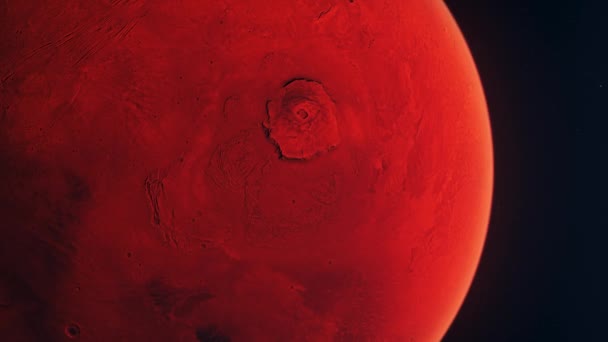 Marte Planeta Rojo Video Órbita Marte Gran Videoclip Para Proyectos — Vídeo de stock