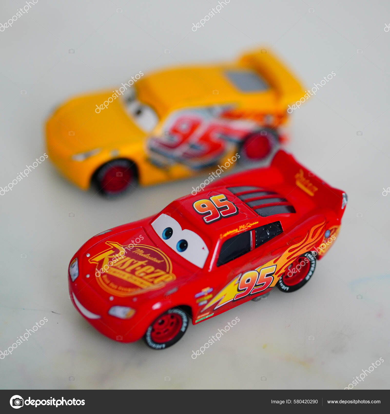 Dinoco Lightning McQueen toy from Disney Pixar Cars Movie_…