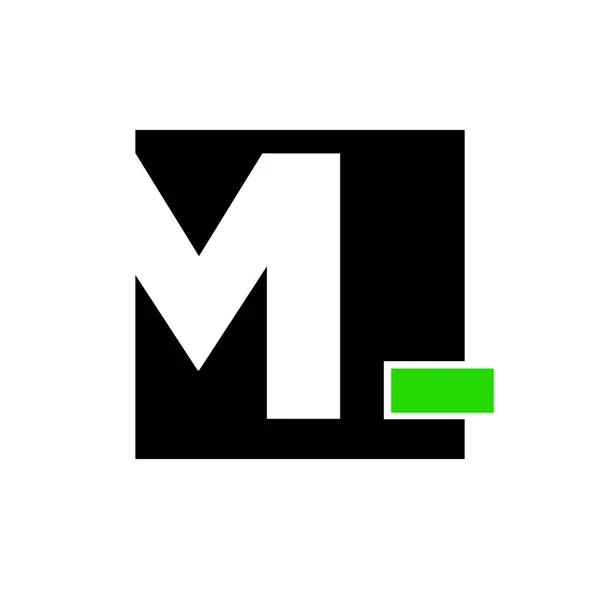 Vector Design Letter Monogram Icon White Background — Stock Vector