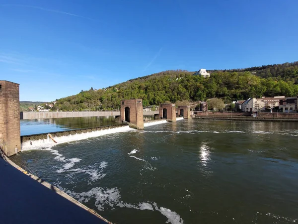 Een Bovenaanzicht Van Staustufe Heidelberg — Stockfoto