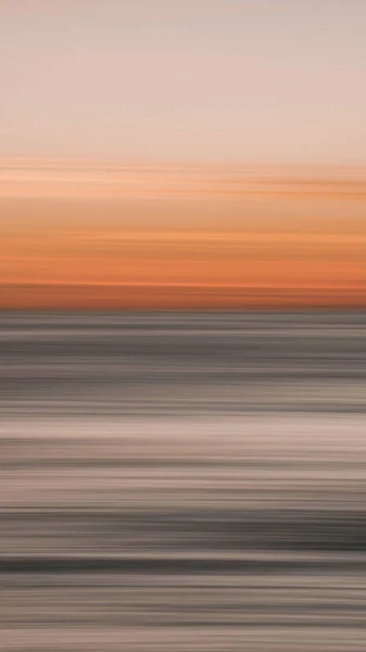 Vue Frontale Verticale Horizon Coucher Soleil — Photo
