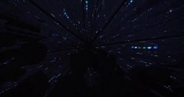 Japonya 'da bir ışık stüdyosunda ışıklandırma gösterisi.