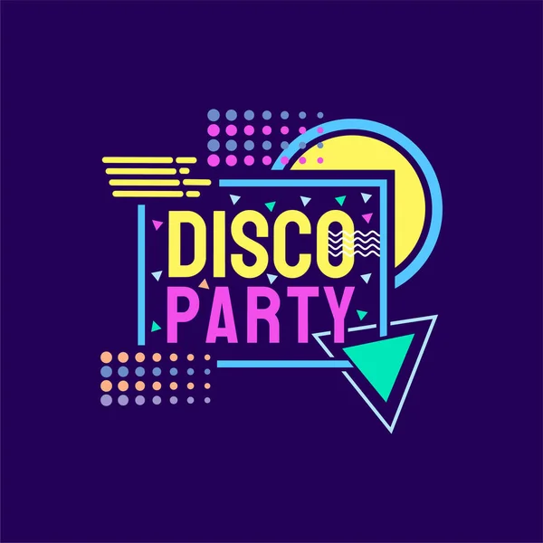 Una Ilustración Vectorial Fondo Fiesta Disco Abstracto — Archivo Imágenes Vectoriales