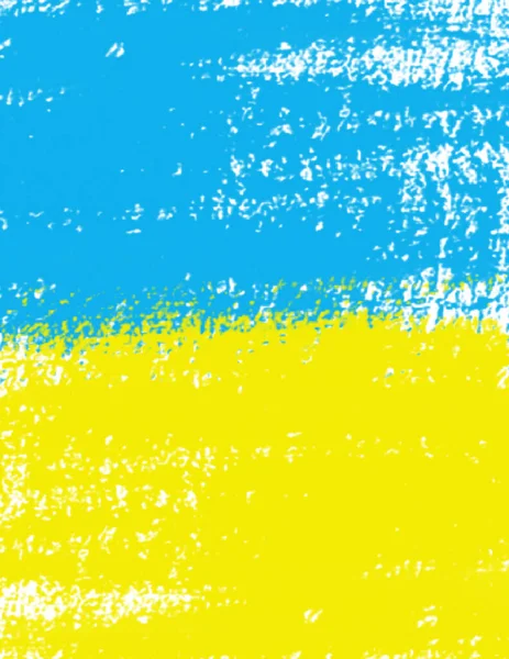 Koncepcja Szczotki Ukraińskiej Flaga Ukrainy Grunge Stylu Tle Baner Żółty — Wektor stockowy