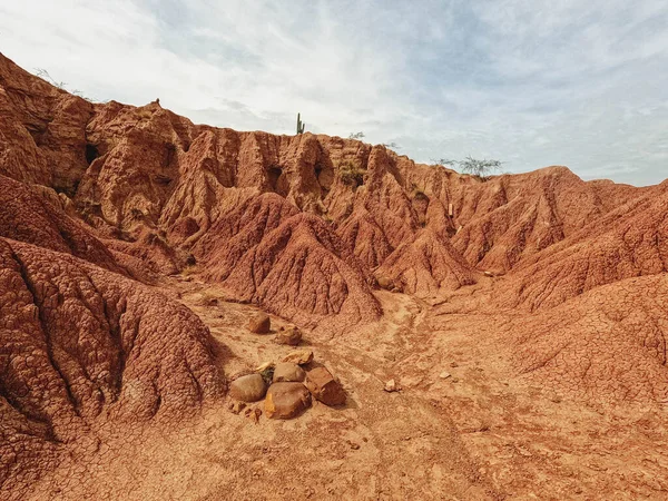 Uma Bela Foto Deserto Tatacoa Colômbia Durante Dia — Fotografia de Stock