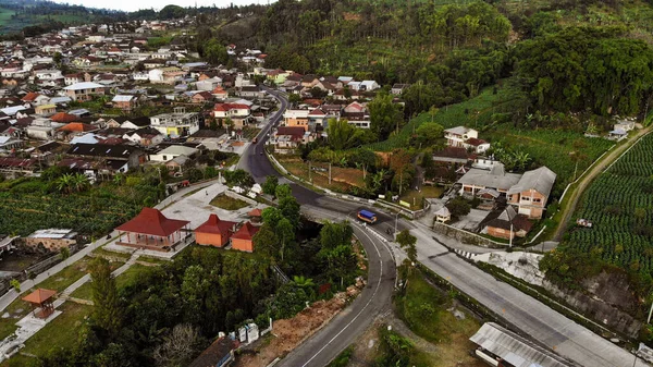 Carretera Provincial Que Conecta Temanggung Regencia Con Wonosobo Regencia Países — Foto de Stock