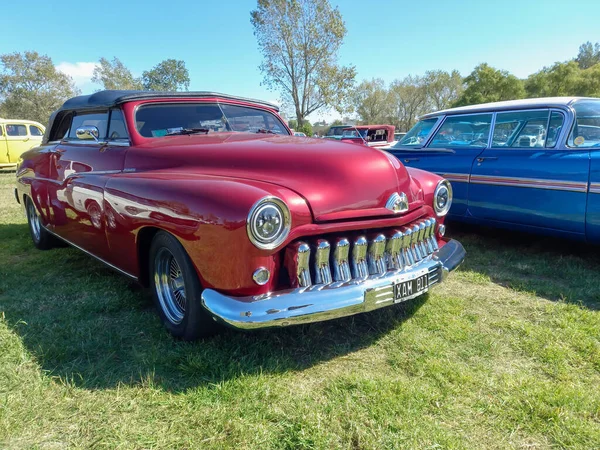 Chascomus Argentina Apr 2022 Old Red Ford Mercury Eight Convertible — Stock Photo, Image